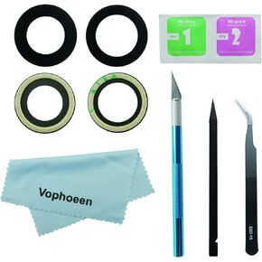 2pcs(1 Set) OEM Original Rear Back Camera Glass Lens Replacement for iPhone 13 and for iPhone 13 Mini with Preinstalled Adhesive +Repair Toolkit