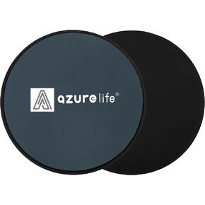 A AZURELIFE Exercise Core Sliders, Dual Sided Exercise Gliding Discs Use on Carpet or Hardwood Floors, Light and Portable, Perfect for Abdominal&Core Workouts in Kuwait
