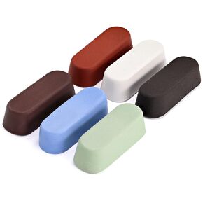 Metal Polishing Compound kit 24Oz - 6Pc Buffing Compound Bars - 4Oz each, Set Includes: Red Jewelers Rouge, Black Aluminum Cutting Compound, Brown Tripoli, White Rouge All Purpose Blue & General Green