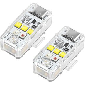 Drone Strobe Lights,Night Flying Anti Collision Light,LED Flash Lamp for DJI Flip,Neo,Mini 3/4 Pro,Mini 4K/SE/2,Air 3S/3/2/2S,Mavic 3,Mavic 2,Spark,FPV,Avata 2,EVO Accessories(2 PCS)