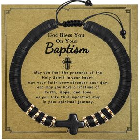 Senfour First Communion Gifts for Girls, First Communion Decorations for Girls，Baptism Gifts for Girl, Cross Bracelet for Girls