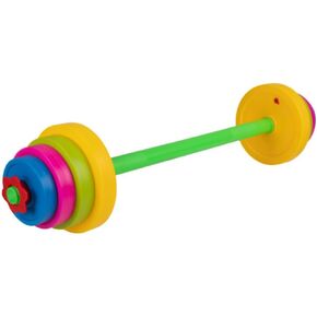 Hey! Play! Kids Weight Bench Set - Toddler Gym for Beginner Exercises and Weightlifting with Leg Press and Barbell - Toys for Ages 3 and Up Medium