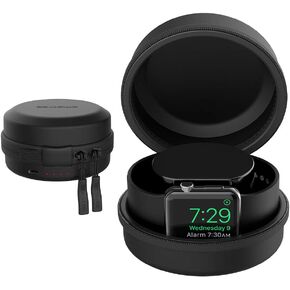 Smatree Portable Charging Case Compatible with Apple Watch Series 9,8,7,SE,6,5,4,3,2,1- Apple Watch Series 8 Hard Protective Travel Case,Original Charging Cable NOT Included