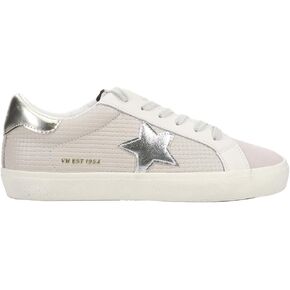 VINTAGE HAVANA Womens Flair Quilted Metallic Slip On Sneakers Shoes Casual - White