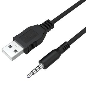 USB to 3.5mm Aux Audio Cord, USB Male to 3.5mm AUX Stereo Audio Cable Adapter Compatible with PC Laptop PS4 PS5 Headphone Speaker 3.3FT