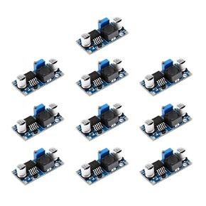 10pcs LM2596S LM2596HVS Adjustable DC-DC Buck Converter 3A Step-Down Voltage Regulator Power Module 4.5-50V to 3-35V with Current Limiting