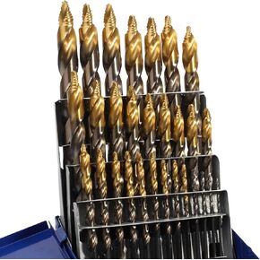 مجموعة رؤوس مثقاب متدرجة من 15 قطعة من YOUGFIN، معدن M2 HSS، 1/16"-3/8"، مثالية لحفر الحديد والفولاذ المقاوم للصدأ والخشب والبلاستيك والأكريليك in Saudi Arabia