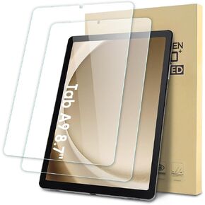2-Pack Screen Protector Compatible with Samsung Galaxy Tab A9 8.7 inch 2023, Tempered Glass Clear Film, Anti-Scratch, 9H Hardness, Easy Installation (SM-X110/ SM-X115)