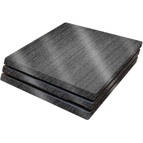 MightySkins Glossy Glitter Skin for Sony PS4 Pro Console - Black Wood | Protective, Durable High-Gloss Glitter Finish | Easy to Apply, Remove, and Change Styles | Made in The USA
