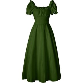 Abaowedding Renaissance Costume Women Medieval Dress Chemise Dress Victorian Dress Ren Festival Costume