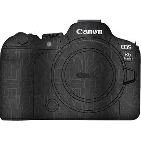 Camera Body Protective Film Compatible with Canon EOS R6 Mark II Camera Camouflage Film Camera Sticker Decal Anti-Scratch Anti-Wear Precision-Cut Custom-fit Easy Installation (Color:Ghost Black)