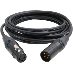 XLR 4 دبوس ذكر إلى XLR 3 دبوس شاحن أنثي كابل تمديد الطاقة للبطارية أري الأحمر كانون سوني ضوء الكاميرا 12-24 فولت 20 سنتيمتر