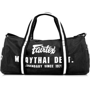 حقيبة Fairtex BAG9 ذات الطراز القديم برميل الملاكمة التايلاندية الثقيلة حقيبة الصالة الرياضية Myay Thai MMA (أزرق)