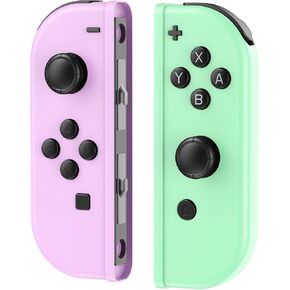 Betensh Replacement for Nintendo Switch, Wireless Controllers Compatible with Nintendo Switch/Lite/OLED, Support Motion Control/Wake-up/Dual Vibration, Purple/Green in Kuwait