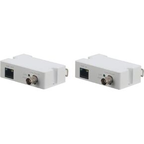 ENS Dahua Ethernet & Power Over Coaxial Adapter/Extender - PoE Support, Up to 3280ft Distance, High-Speed Data and Power Transmission Over RG59 Coax Cable for Analog to IP Surveillance System