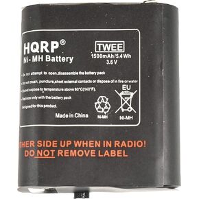 HQRP 1500mAh Rechargeable Battery Pack Compatible with Motorola T5710, T5720, T5820, T5920, T5950, T6530, T6550, T8510, T8530, T8550, T8550R, T9650RCAMO, T9680RSAME Two-Way Radio