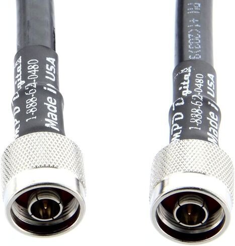 MPD Digital I LMR400 Times كبل محوري للميكروويف I N ذكر إلى N ذكر موصلات I منخفضة فقدان RF Coax I Jumper، CB، راديو هام، أجهزة إرسال، هوائي I 125 قدم in Saudi Arabia