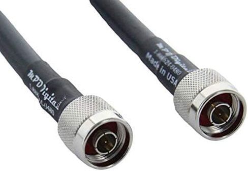 MPD Digital I LMR400 Times كبل محوري للميكروويف I N ذكر إلى N ذكر موصلات I منخفضة فقدان RF Coax I Jumper، CB، راديو هام، أجهزة إرسال، هوائي I 125 قدم in Saudi Arabia