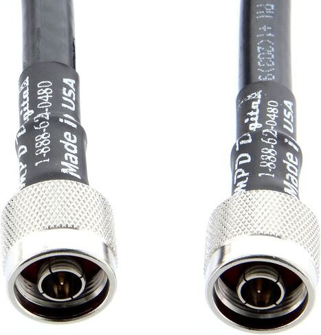 MPD Digital I LMR400 Times كبل محوري للميكروويف I N ذكر إلى N ذكر موصلات I منخفضة فقدان RF Coax I Jumper، CB، راديو هام، أجهزة إرسال، هوائي I 125 قدم in Saudi Arabia