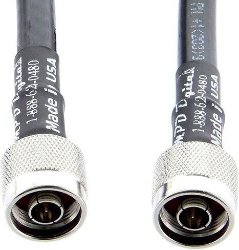 MPD Digital I LMR400 Times كبل محوري للميكروويف I N ذكر إلى N ذكر موصلات I منخفضة فقدان RF Coax I Jumper، CB، راديو هام، أجهزة إرسال، هوائي I 125 قدم in Saudi Arabia
