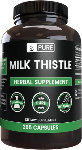 Pure Original Ingredients Milk Thistle (730 Capsules) No Magnesium Or Rice Fillers, Always Pure, Lab Verified in Saudi Arabia