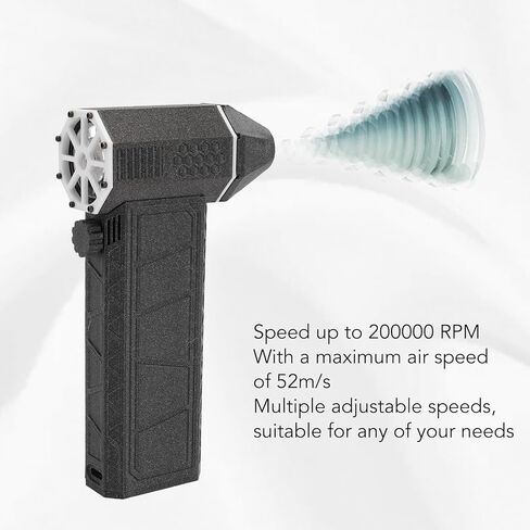 Air Blower Mini Electric Air Duster, 200000RPM Jet Blower with 15W PD QC Fast Charging, Rechargeable Air Blower for Car Cleaning, Computer, Outdoor Indoor, Cordless Air Duster in Saudi Arabia