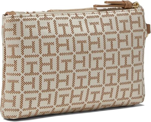 Tommy Hilfiger Chloe II Multi Pouch Wristlet, Black/White in Saudi Arabia