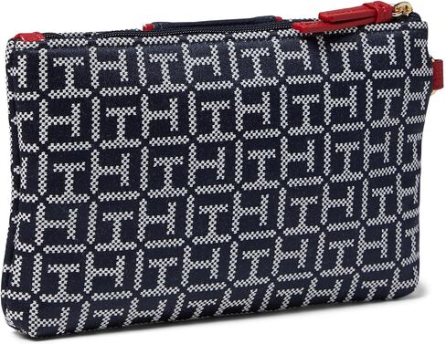 Tommy Hilfiger Chloe II Multi Pouch Wristlet, Black/White in Saudi Arabia