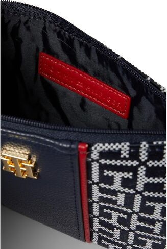 Tommy Hilfiger Chloe II Multi Pouch Wristlet, Black/White in Saudi Arabia