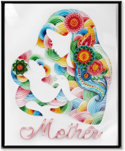 Uniquilling Quilling Kits Paper Quilling Kit for Adults Beginner, 16 * 20in Flowers& Dogs with Paper Quilling Tools& Using Manual, DIY Kits for Adults Paper Filigree Painting Kits Wall Art Decor in Saudi Arabia