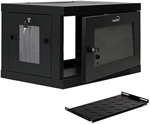NavePoint 6U Wall Mount Rack Enclosure Server Cabinet 16.5 Inch Deep, Switch-Depth Perforated Door Lock W/Shelf in Saudi Arabia