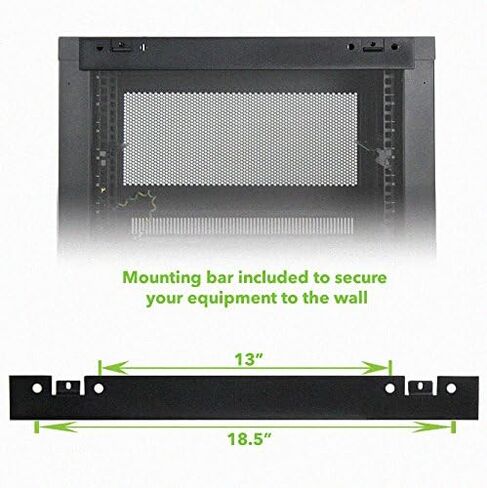 NavePoint 6U Wall Mount Rack Enclosure Server Cabinet 16.5 Inch Deep, Switch-Depth Perforated Door Lock W/Shelf in Saudi Arabia