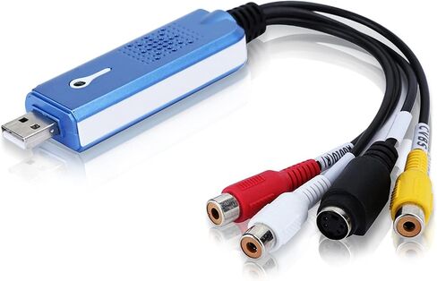 USB 2.0 Audio/Video Converter,DVD AV Video to USB Computer,Support Video,Edit and Digitize Analog Video,Suitable for VCR/DVD Player,Laptop,PC,Tape Recording in Saudi Arabia