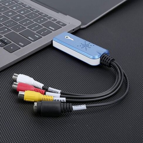 USB 2.0 Audio/Video Converter,DVD AV Video to USB Computer,Support Video,Edit and Digitize Analog Video,Suitable for VCR/DVD Player,Laptop,PC,Tape Recording in Saudi Arabia