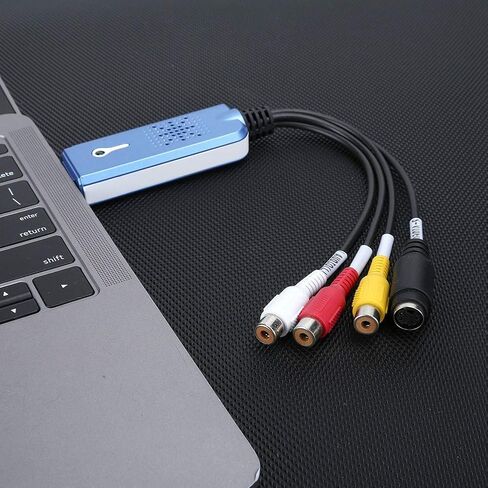 USB 2.0 Audio/Video Converter,DVD AV Video to USB Computer,Support Video,Edit and Digitize Analog Video,Suitable for VCR/DVD Player,Laptop,PC,Tape Recording in Saudi Arabia