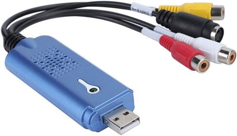 USB 2.0 Audio/Video Converter,DVD AV Video to USB Computer,Support Video,Edit and Digitize Analog Video,Suitable for VCR/DVD Player,Laptop,PC,Tape Recording in Saudi Arabia