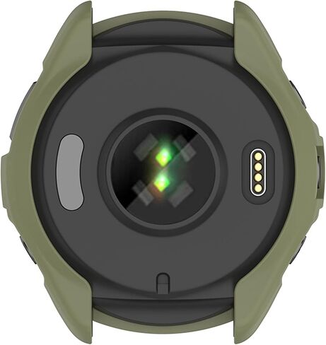 HUAYUWA 2Pack غطاء حافظة ناعم من مادة TPU (أسود + أخضر) متوافق مع Garmin Forerunner965 Running Smartwatch Case مخصص لملحقات Forerunner 965 Watch Shell in Saudi Arabia