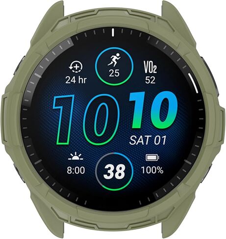 HUAYUWA 2Pack غطاء حافظة ناعم من مادة TPU (أسود + أخضر) متوافق مع Garmin Forerunner965 Running Smartwatch Case مخصص لملحقات Forerunner 965 Watch Shell in Saudi Arabia