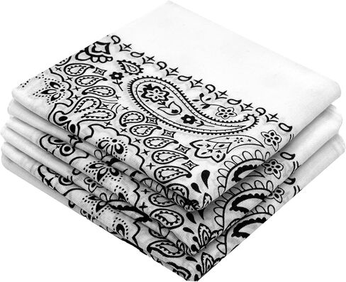 Tan Bandanas - 3 Pack Gift Set, 100% Cotton, 22x22 Inches, Paisley - Beige Handkerchief Khaki Headband Scarf in Saudi Arabia