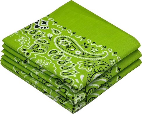 Tan Bandanas - 3 Pack Gift Set, 100% Cotton, 22x22 Inches, Paisley - Beige Handkerchief Khaki Headband Scarf in Saudi Arabia