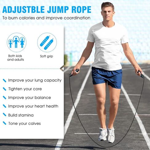 Agility Ladder Speed Training Equipment Set-20ft Agility Ladder,12 Soccer Cones,4 Adjustable Hurdles, Jump Rope, Running Parachute| Basketball Football Soccer Training Equipment for Kids Youth Adults in Saudi Arabia