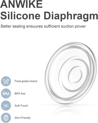 غشاء سيليكون متوافق مع مضخة الثدي القابلة للارتداء ANWIKE 1508 ملحقات غشاء السيليكون العامة in Kuwait