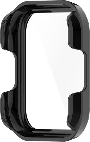 Protective Case Intended for SKG V7,SKG V7 Pro Screen Protector Hard PC Flim Face Cover Bumper for SKG V7 Case Smartwatch Accessories (Black&Black) in Saudi Arabia