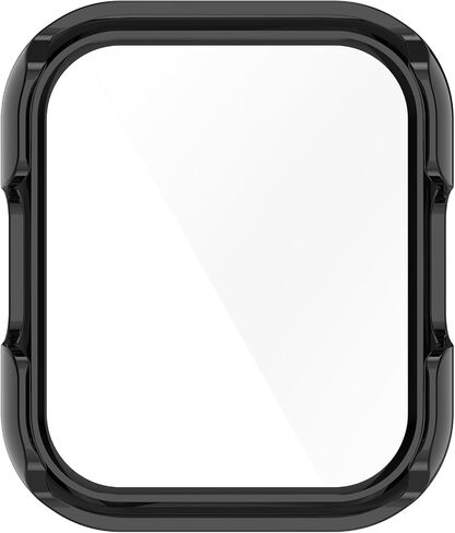Protective Case Intended for SKG V7,SKG V7 Pro Screen Protector Hard PC Flim Face Cover Bumper for SKG V7 Case Smartwatch Accessories (Black&Black) in Saudi Arabia