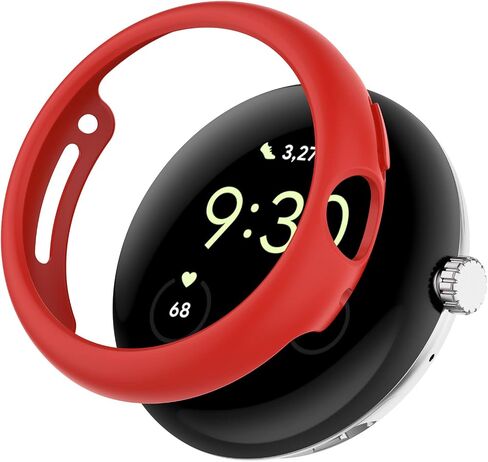 FitTurn Compatible with Google Pixel Watch 3 41mm/Pixel Watch 2 Case, Colour PC Shockproof Case Protective Screen Cover Bumper Shell for Pixel 3 41mm/Pixel 2 Heart Rate Tracking Watch (Green,Blue,Red) in Saudi Arabia