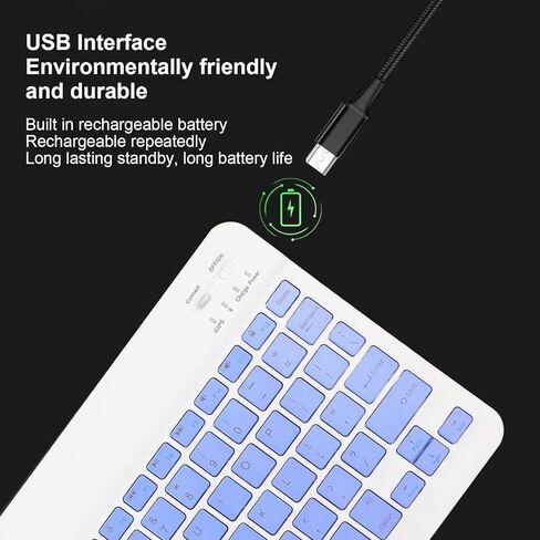 Keyboard and Mouse,Ultra Slim Bluetooth Keyboard and Mouse Combo Rechargeable Portable Keyboard Mouse Set for Laptop PC Cellphone(for) in Kuwait