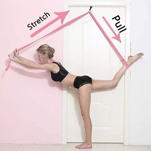 tchrules Door Leg Stretcher, Door Flexibility & Stretching Leg Strap - Great for Ballet Cheer Dance Gymnastics or Any Sport Leg Stretcher Door Flexibility Trainer Premium Stretching Equipment in Kuwait