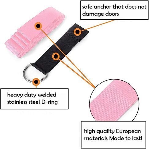 tchrules Door Leg Stretcher, Door Flexibility & Stretching Leg Strap - Great for Ballet Cheer Dance Gymnastics or Any Sport Leg Stretcher Door Flexibility Trainer Premium Stretching Equipment in Kuwait