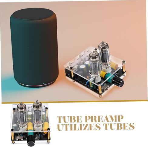 Gatuida Tube Amplifier Vacuum Electron Tube Valve Preamp Preamplifier for Home Theater System Pre-amp for Phonograph Tube Preamp Phono Preamp for Turntable Dc Glass Hifi Preamplifier Board in Saudi Arabia