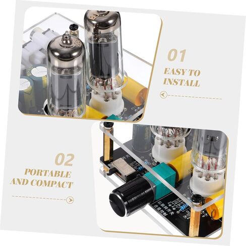 Gatuida Tube Amplifier Vacuum Electron Tube Valve Preamp Preamplifier for Home Theater System Pre-amp for Phonograph Tube Preamp Phono Preamp for Turntable Dc Glass Hifi Preamplifier Board in Saudi Arabia